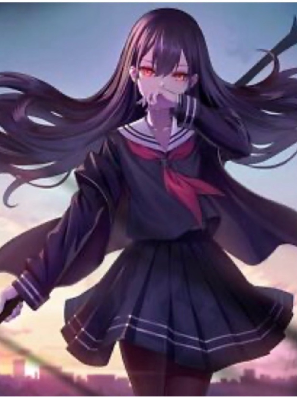 Japanese anime schoolgirl Skirt and hat  - cosplay, Halloween , sexy, goth